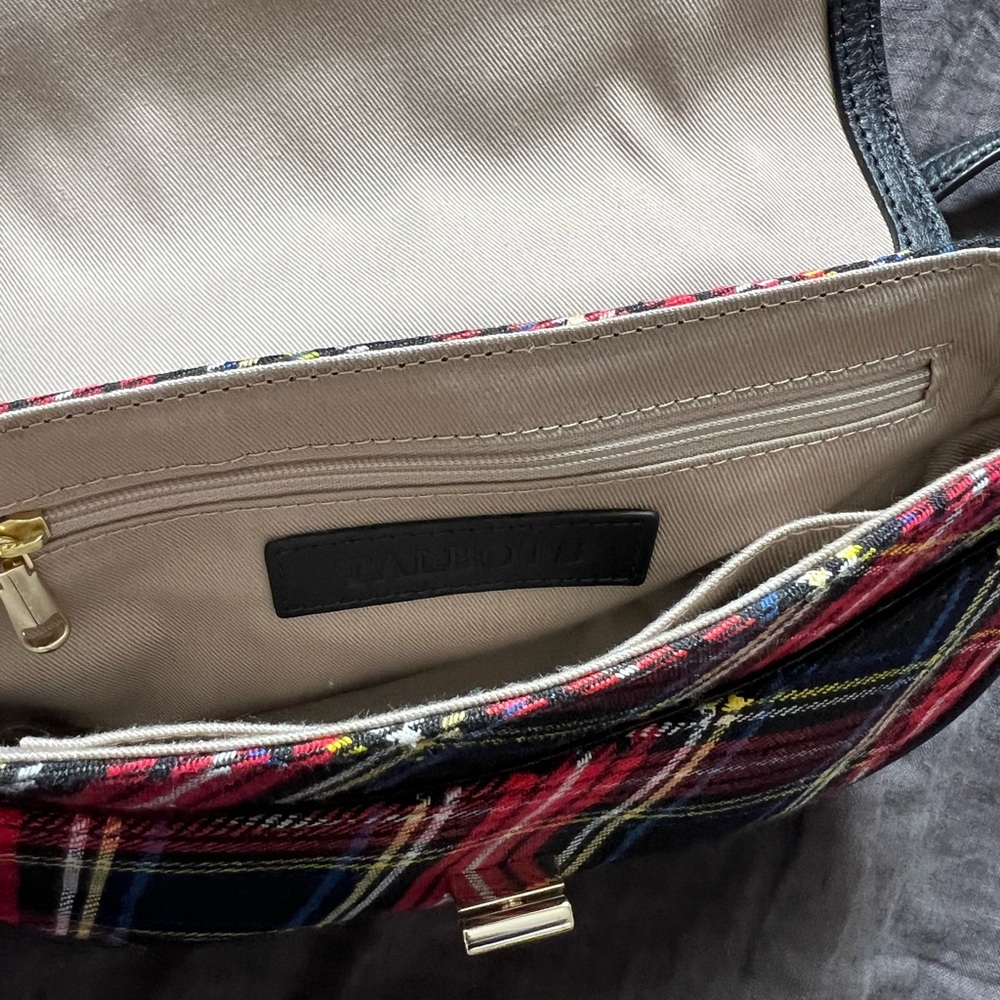 Talbots Plaid Crossbody Bag - Red and Black - Picture 4 of 5